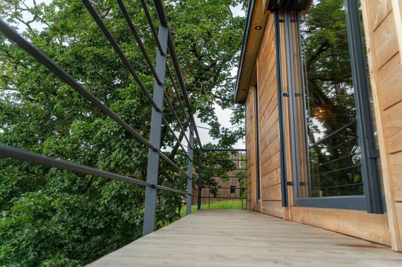 Le Moonloft Insolite Tiny-House Dans Les Arbres & 1 Seance De Sauna Pour 2 Avec Vue Panoramique Osenbach Экстерьер фото
