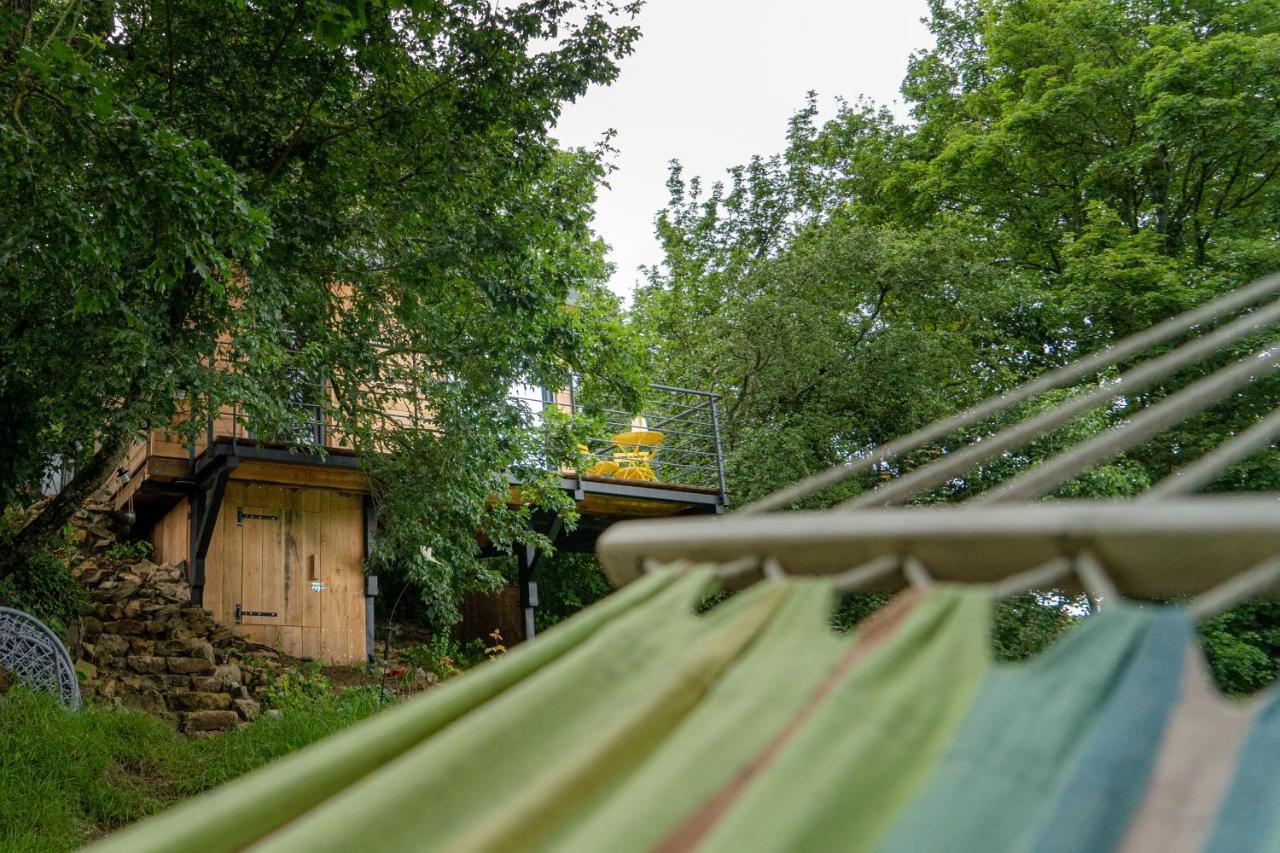 Le Moonloft Insolite Tiny-House Dans Les Arbres & 1 Seance De Sauna Pour 2 Avec Vue Panoramique Osenbach Экстерьер фото
