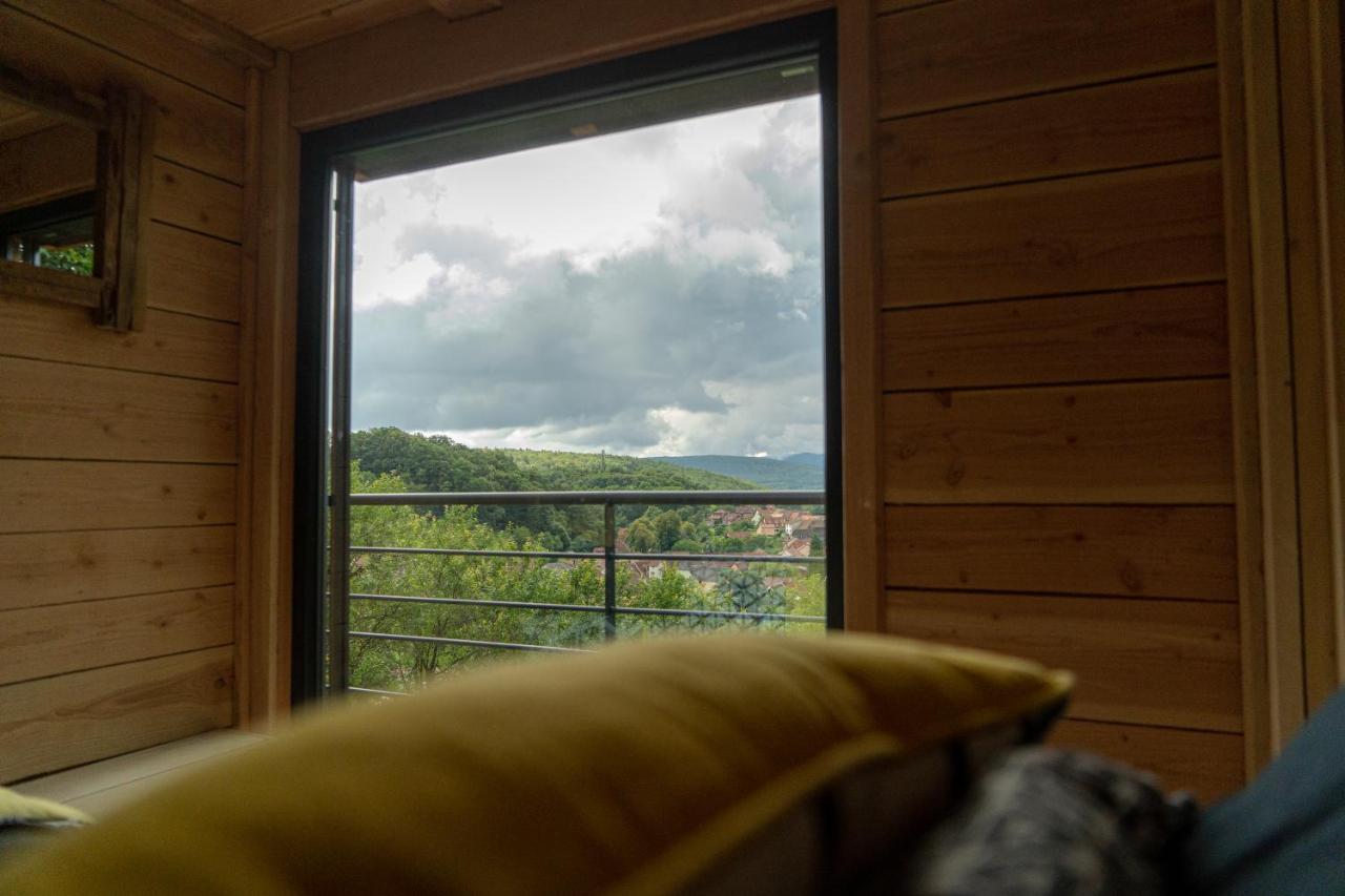 Le Moonloft Insolite Tiny-House Dans Les Arbres & 1 Seance De Sauna Pour 2 Avec Vue Panoramique Osenbach Экстерьер фото